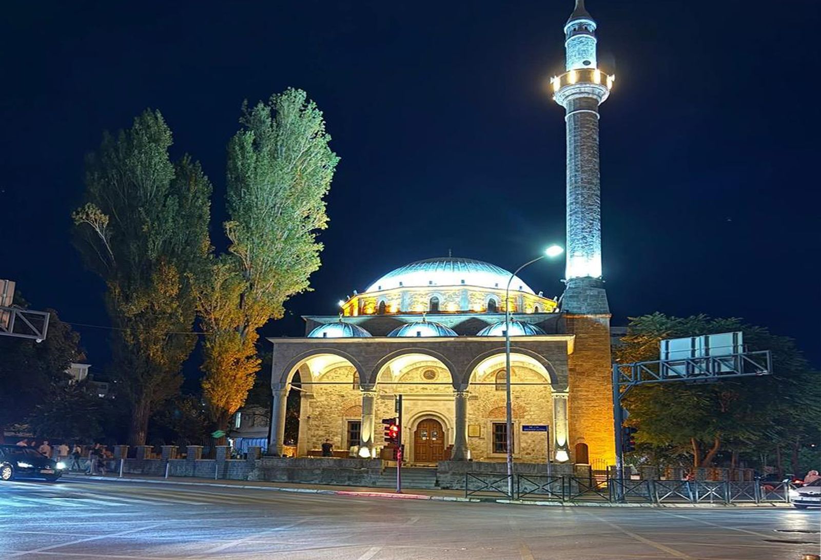 Prishtina am Abend